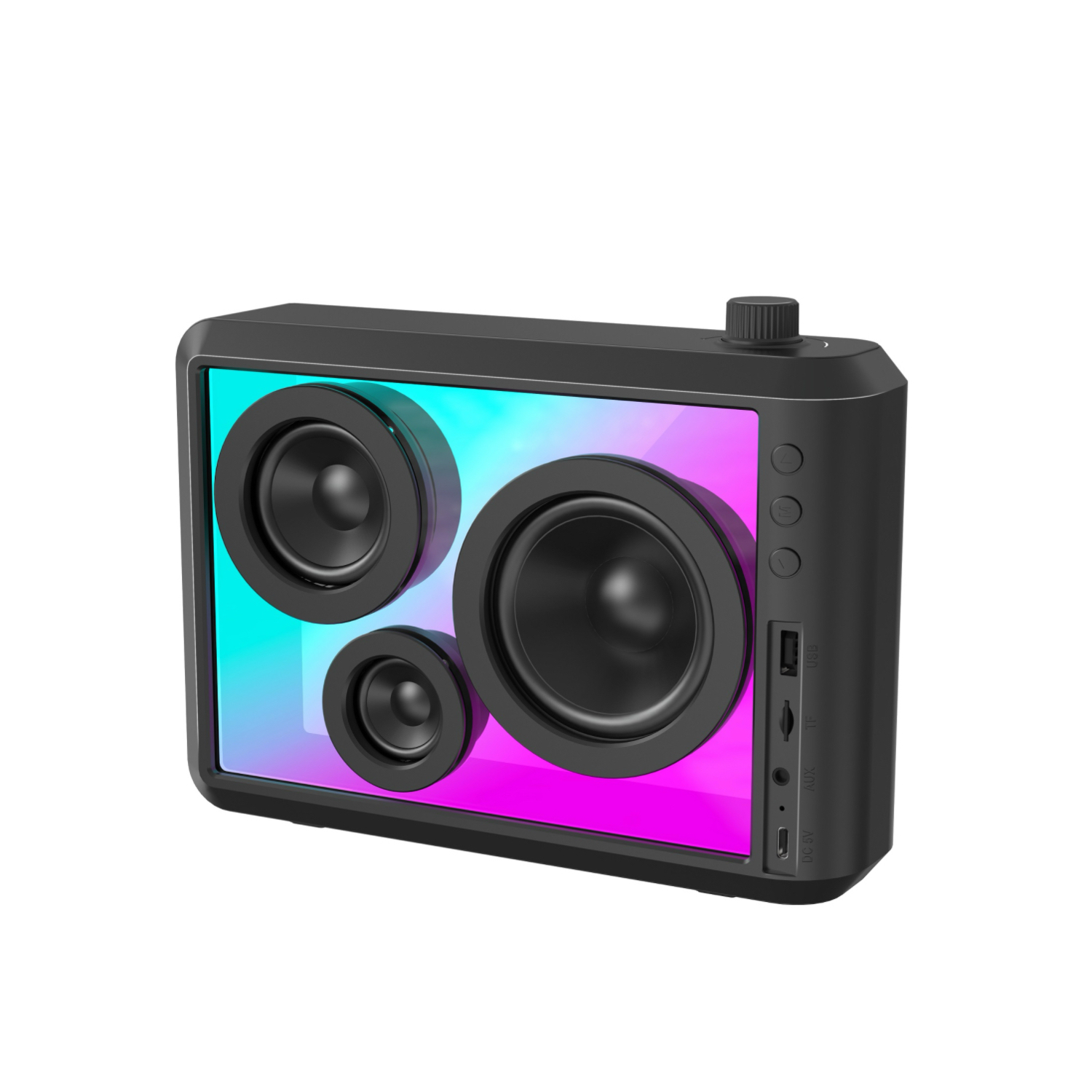 Transparent Wall & Desk Speaker with RGB Light